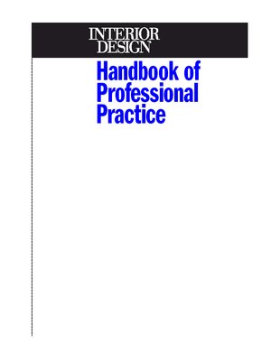 cover image of Interior Design Handbook of Professional Practice